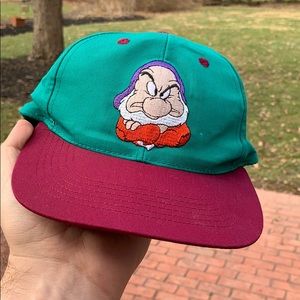 Disney Grumpy Snow White Vintage 90s Youth Cap